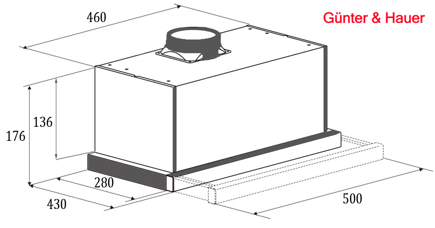AGNA 550 IX: кухонна витяжка Gunter & Hauer